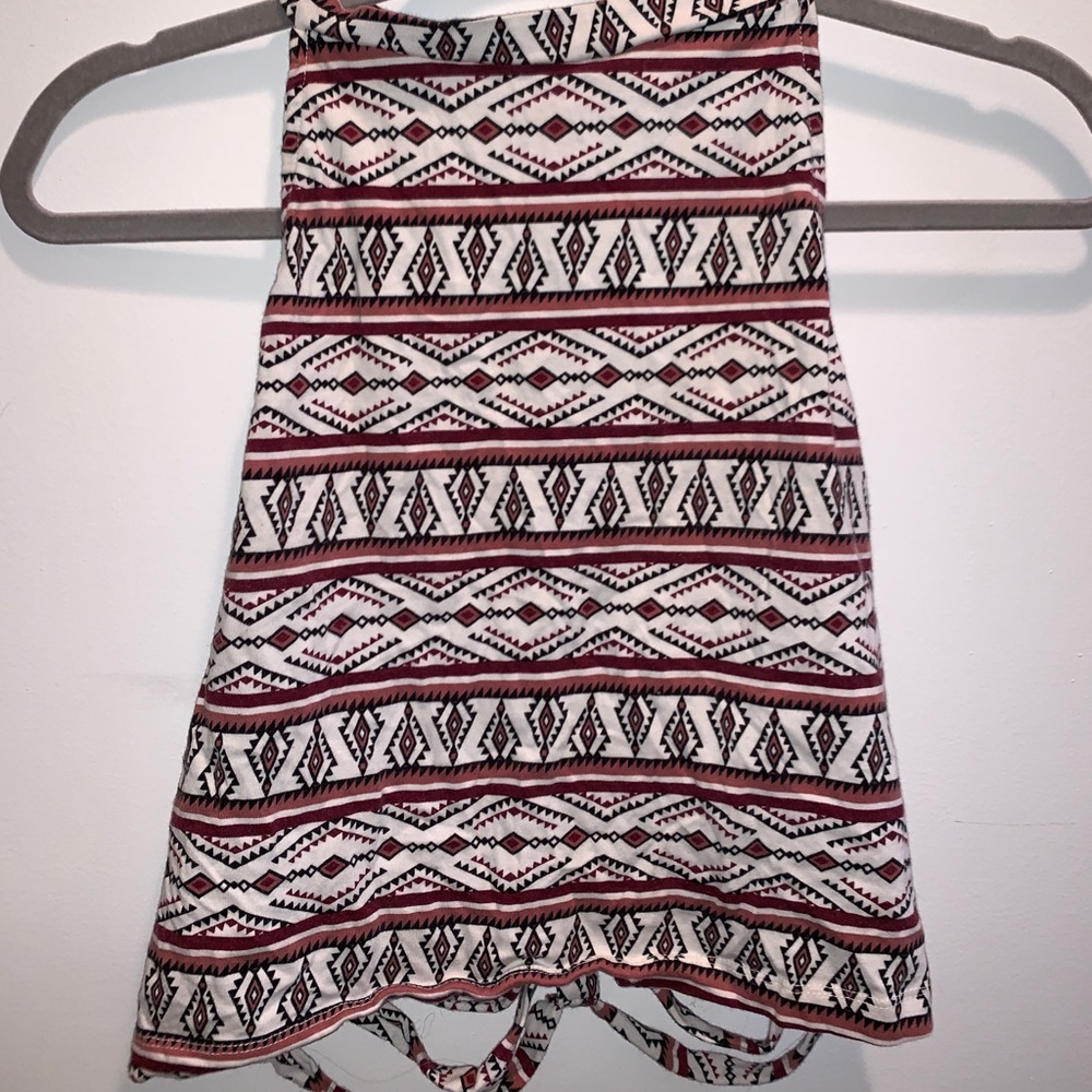 Tribal crop-top